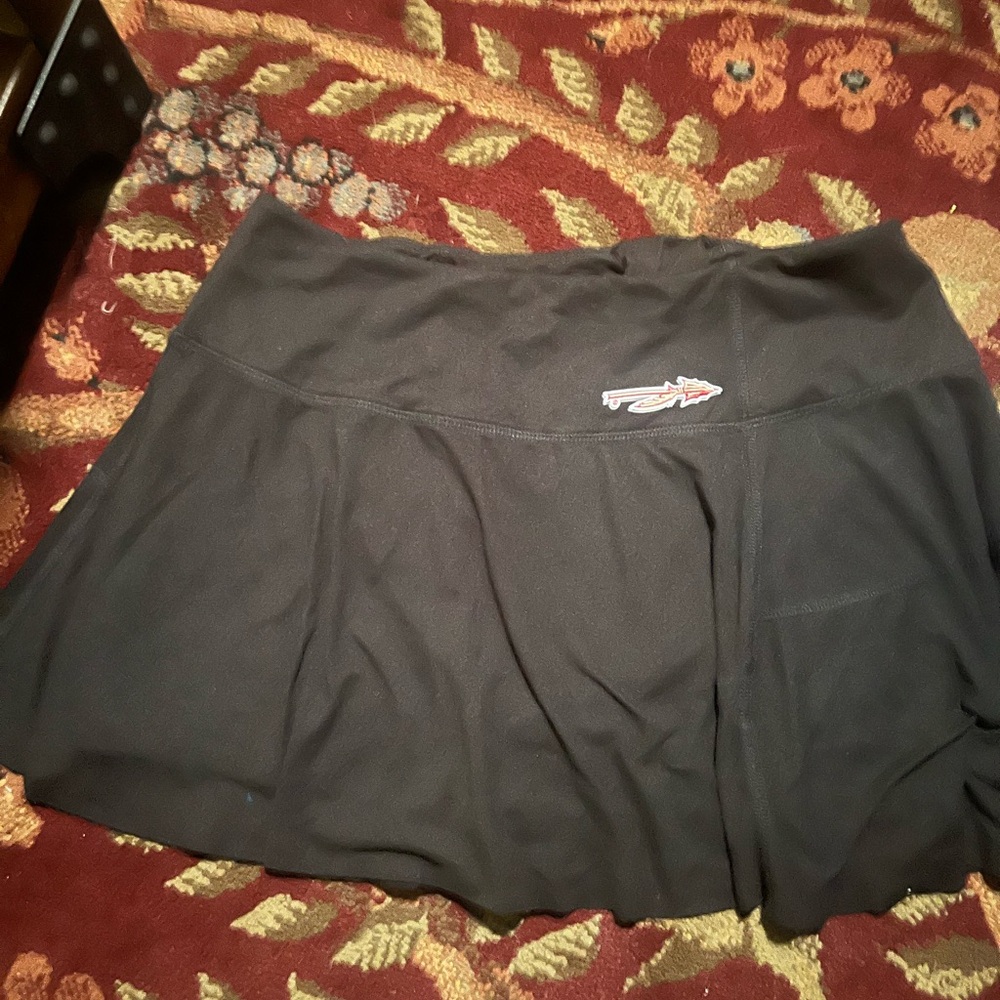FSU Seminoles Black Athletic Tennis Skort with Logo
